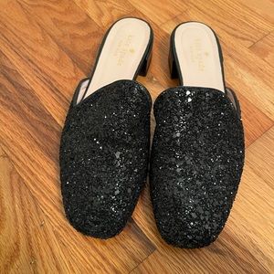 Kate spade glitter mules Sz 6.5
